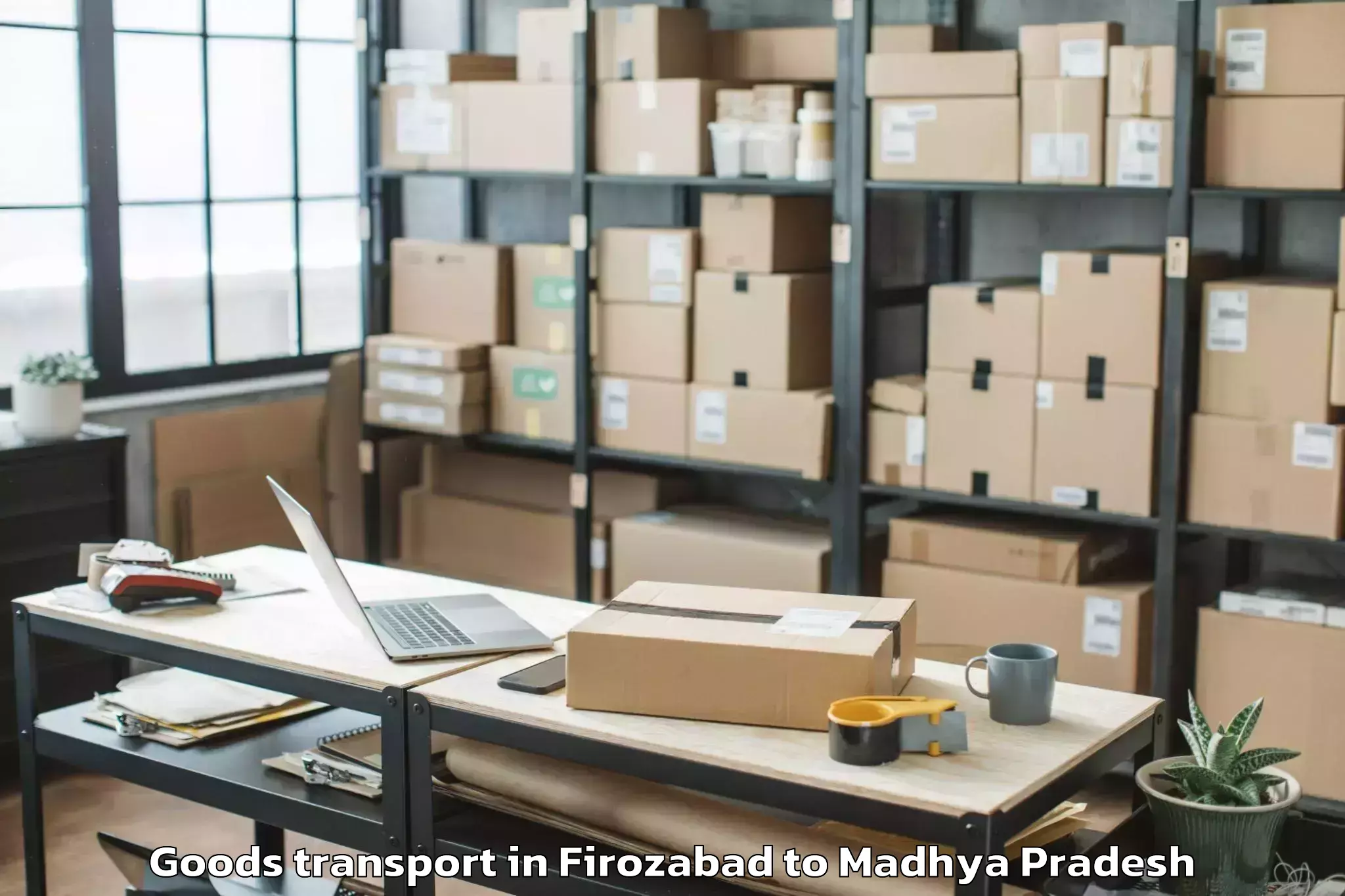 Affordable Firozabad to Indore Airport Idr Goods Transport